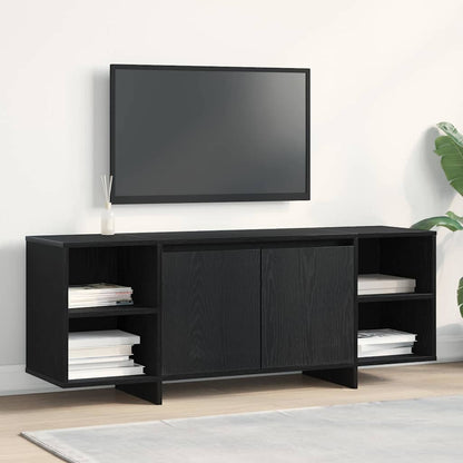 TV Cabinet Black Oak 120 x 30 x 40.5 cm Engineered Wood
