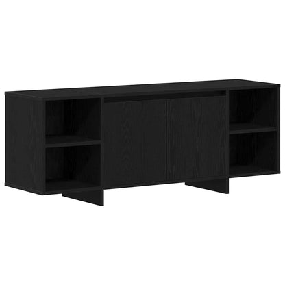 TV Cabinet Black Oak 120 x 30 x 40.5 cm Engineered Wood