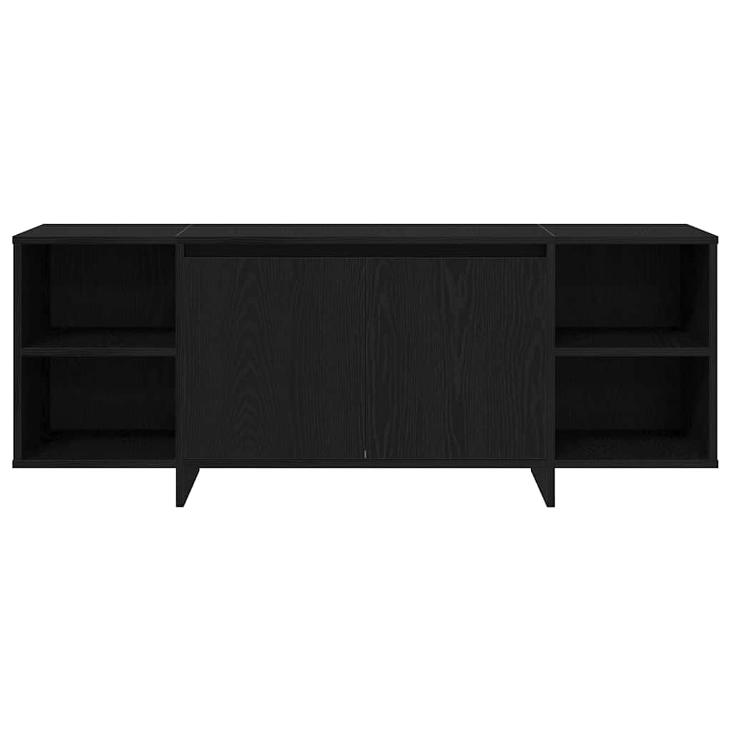 TV Cabinet Black Oak 120 x 30 x 40.5 cm Engineered Wood