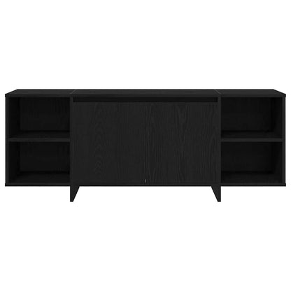 TV Cabinet Black Oak 120 x 30 x 40.5 cm Engineered Wood