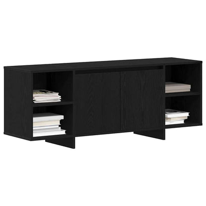 TV Cabinet Black Oak 120 x 30 x 40.5 cm Engineered Wood