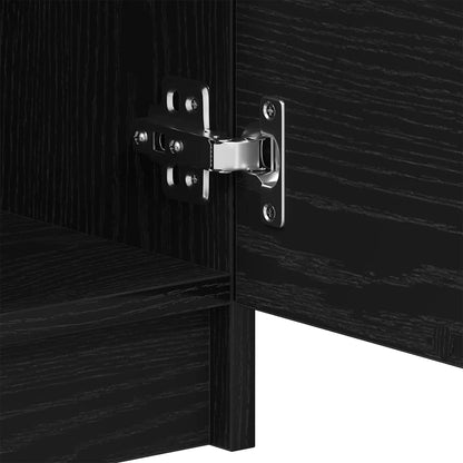 TV Cabinet Black Oak 80 x 35 x 36.5 cm Engineered Wood