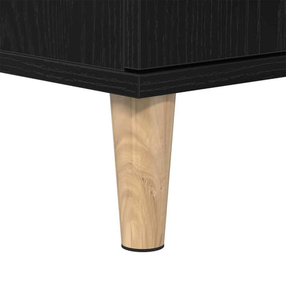 Bathroom Cabinet Black Oak 30 x 30 x 100 cm Engineered wood