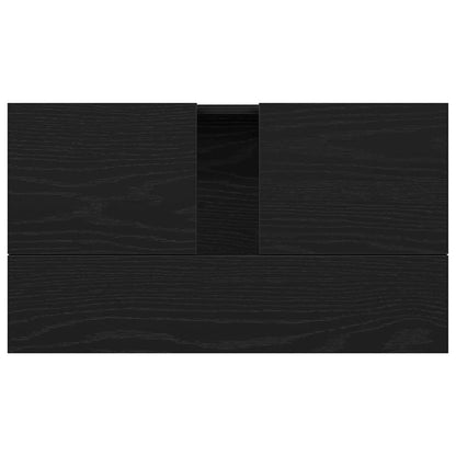 Bathroom Sink Cabinet Black Oak 58 x 33 x 60 cm Engineered Wood
