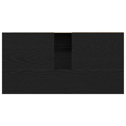 Bathroom Cabinet Black Oak 65 x 33 x 60 cm Engineered Wood
