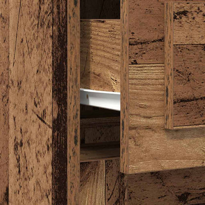 Desk with Drawer Old Wood 50 x 115 x 75 cm Engineered Wood