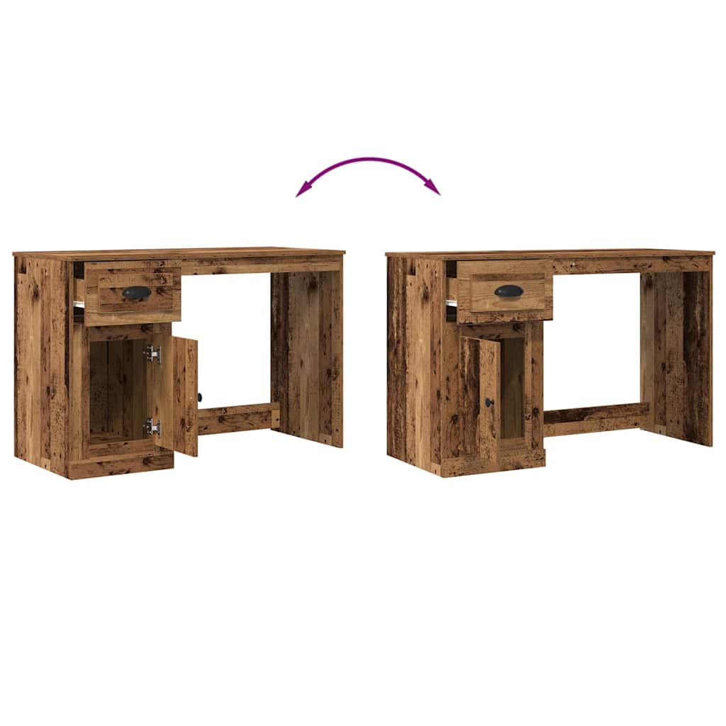 Desk with Drawer Old Wood 50 x 115 x 75 cm Engineered Wood