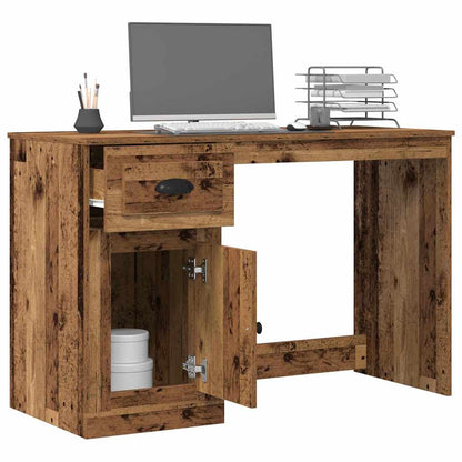 Desk with Drawer Old Wood 50 x 115 x 75 cm Engineered Wood