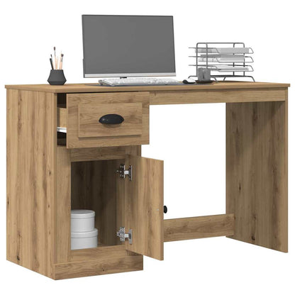 Desk with Drawer Artisan Oak 50 x 115 x 75 cm Engineered Wood