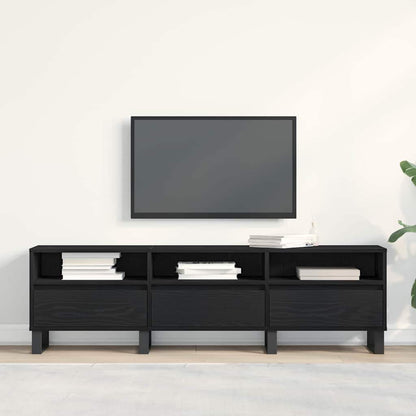 TV Cabinet Black Oak 150 x 30 x 44.5 cm Engineered Wood