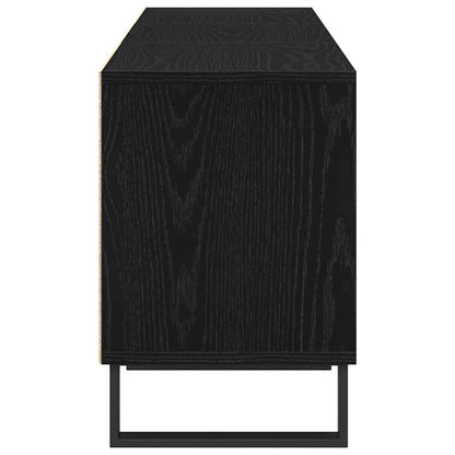 TV Cabinet Black Oak 150 x 30 x 44.5 cm Engineered Wood