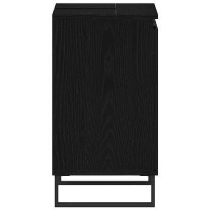 Bathroom Sink Cabinet Black Oak 58 x 33 x 60 cm Engineered Wood