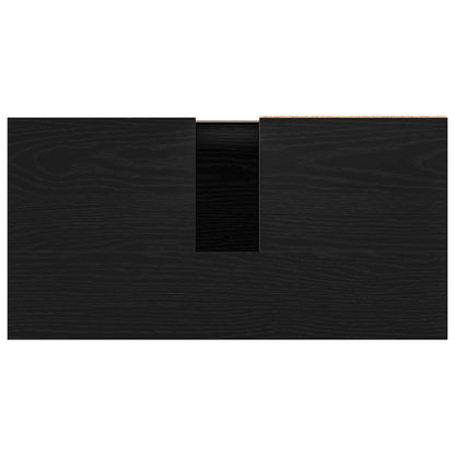 Bathroom Cabinet Black Oak 65 x 33 x 60 cm Engineered Wood