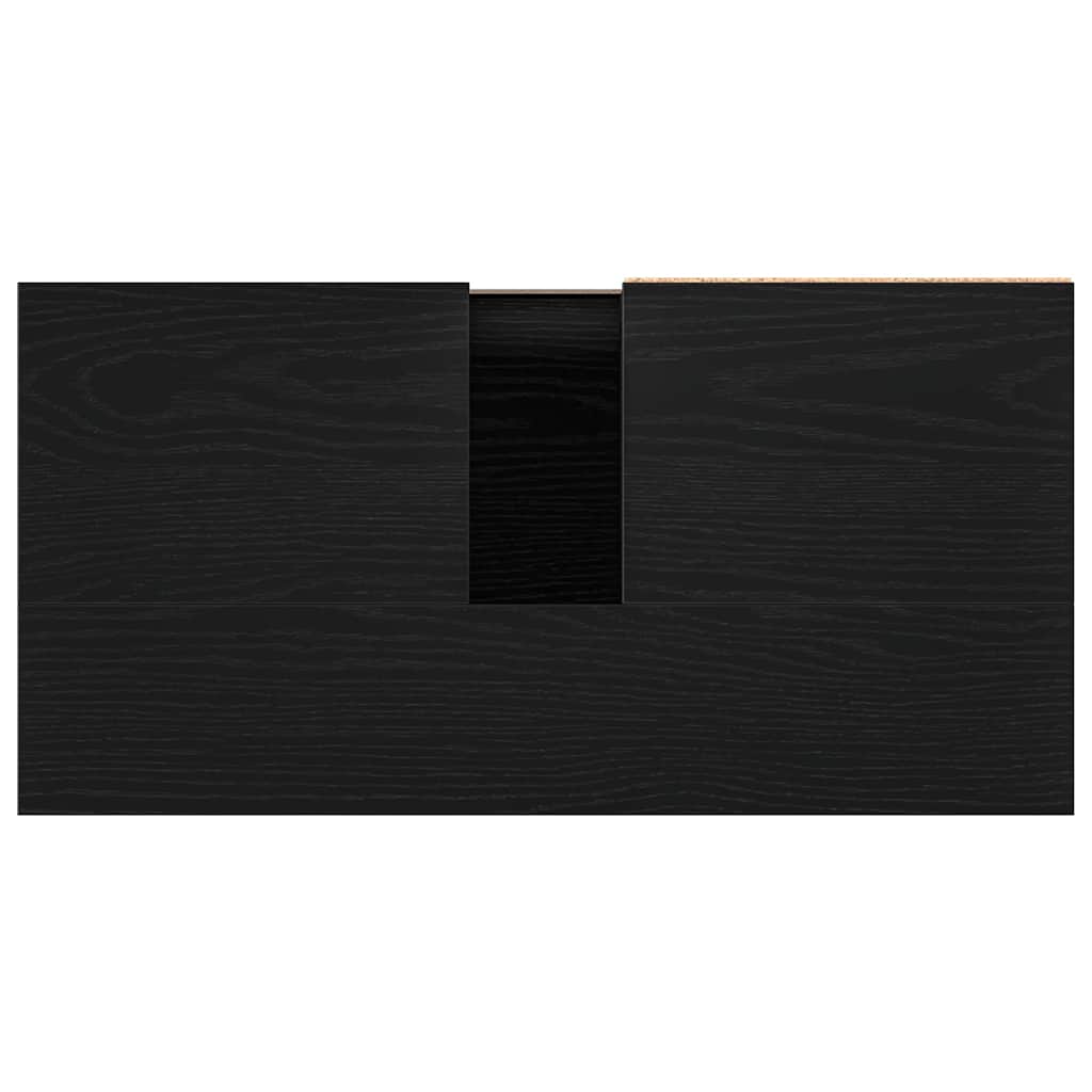 Bathroom Sink Cabinet Black Oak 65 x 33 x 60 cm Engineered Wood