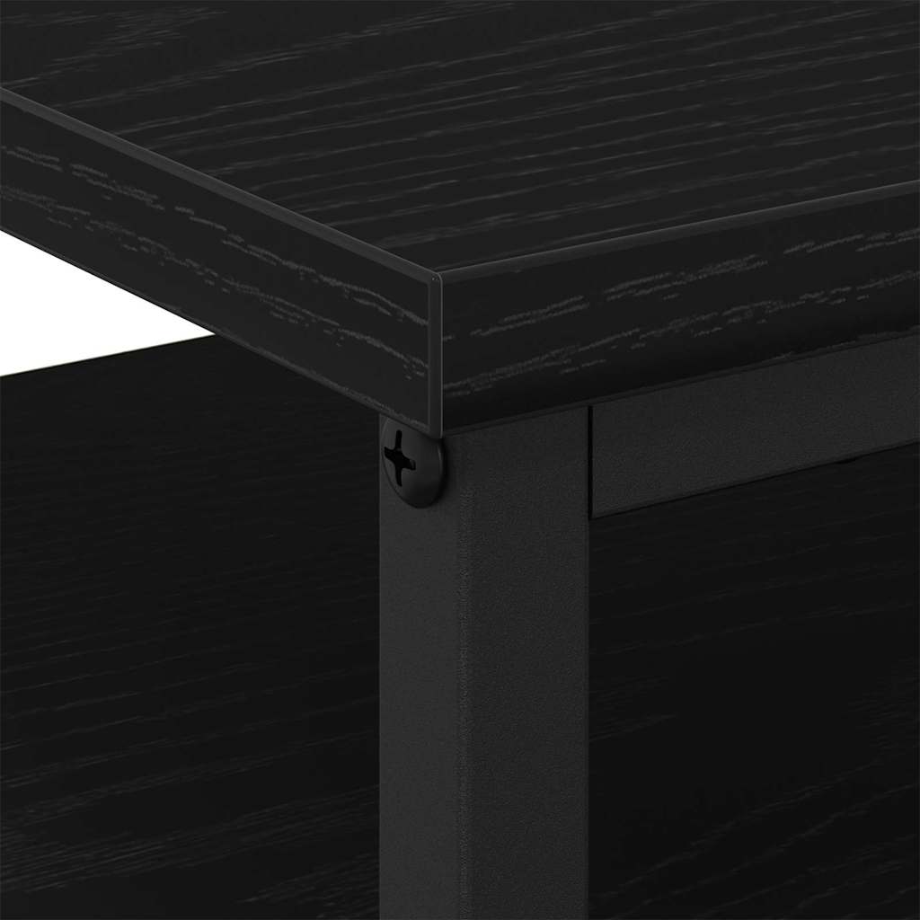 Bedside Cabinet with Drawer 2 pcs Black oak 44 x 45 x 60 cm