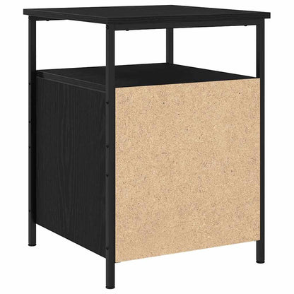 Bedside Cabinet with Drawer 2 pcs Black oak 44 x 45 x 60 cm
