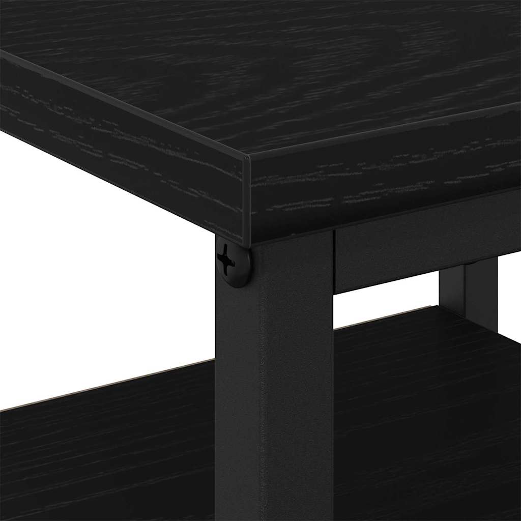 Bedside Cabinet with Drawer 2 pcs Black oak 34 x 36 x 50 cm