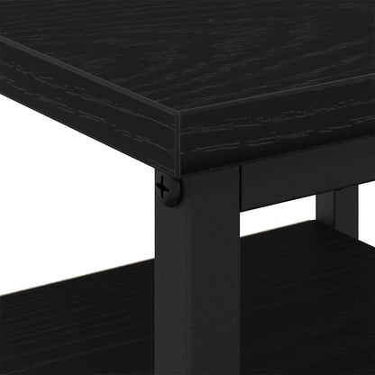 Bedside Cabinet with Drawer 2 pcs Black oak 34 x 36 x 50 cm