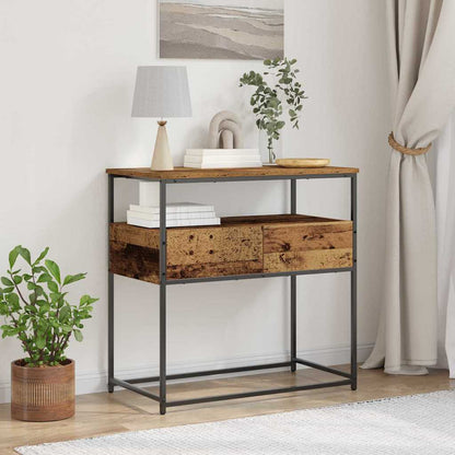 Console Table Old Wood 75 x 40 x 75 cm Engineered Wood