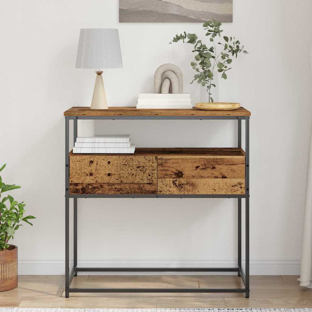 Console Table Old Wood 75 x 40 x 75 cm Engineered Wood