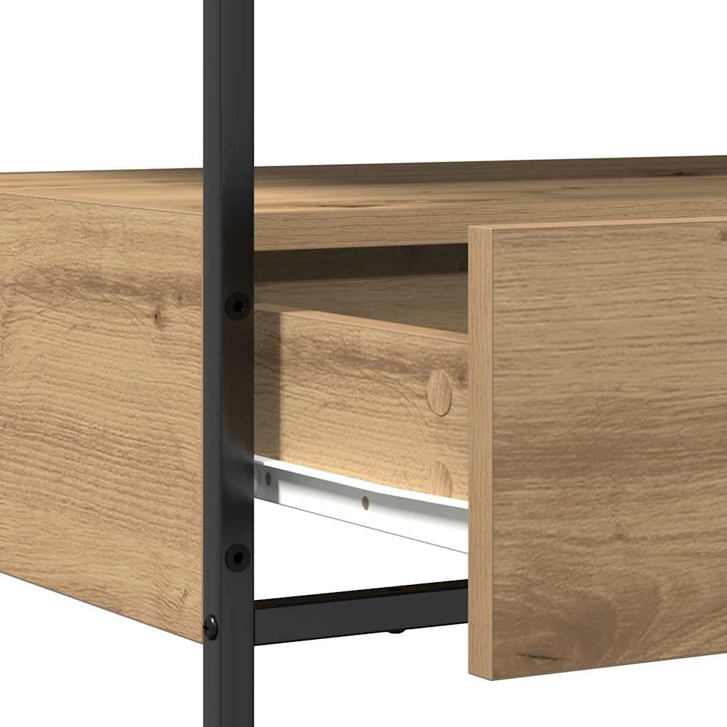 Console Table Artisan Oak 75 x 40 x 75 cm Engineered Wood