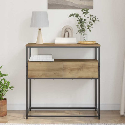 Console Table Artisan Oak 75 x 40 x 75 cm Engineered Wood