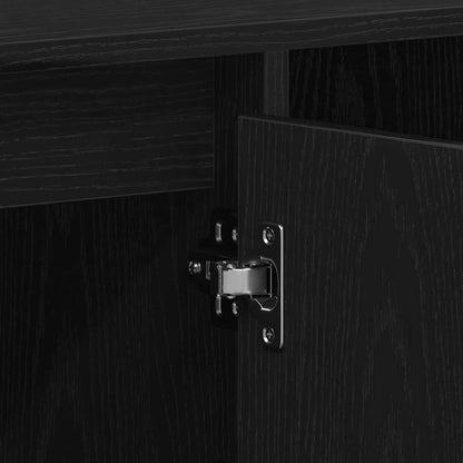 TV Cabinet Set Black Oak 100 x 35 x 55 cm Engineered Wood