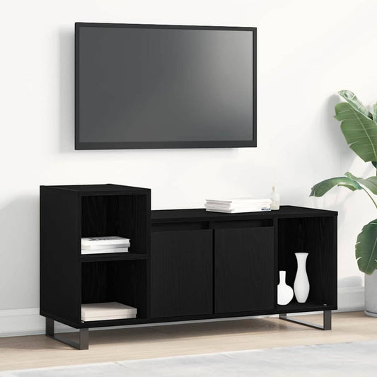 TV Cabinet Set Black Oak 100 x 35 x 55 cm Engineered Wood