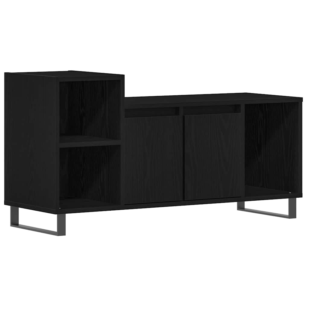 TV Cabinet Set Black Oak 100 x 35 x 55 cm Engineered Wood