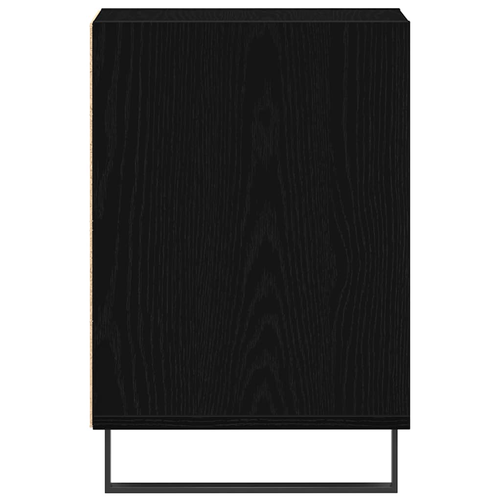 TV Cabinet Set Black Oak 100 x 35 x 55 cm Engineered Wood