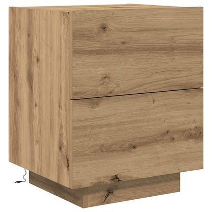 Bedside Cabinet with Drawer Artisan oak