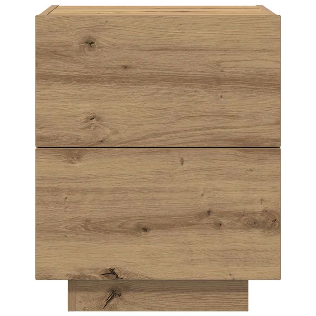 Bedside Cabinet with Drawer Artisan oak