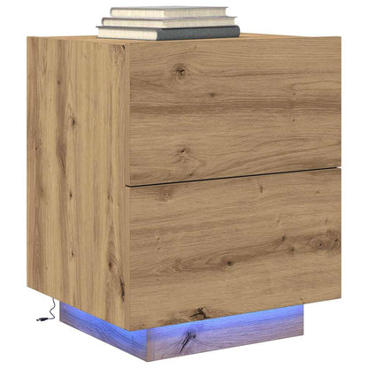 Bedside Cabinet with Drawer Artisan oak