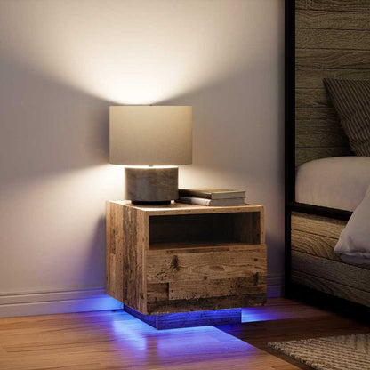 Bedside Cabinet 2 pcs Old wood 40 x 39 x 37 cm Engineered wood