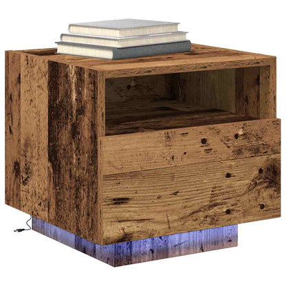 Bedside Cabinet 2 pcs Old wood 40 x 39 x 37 cm Engineered wood