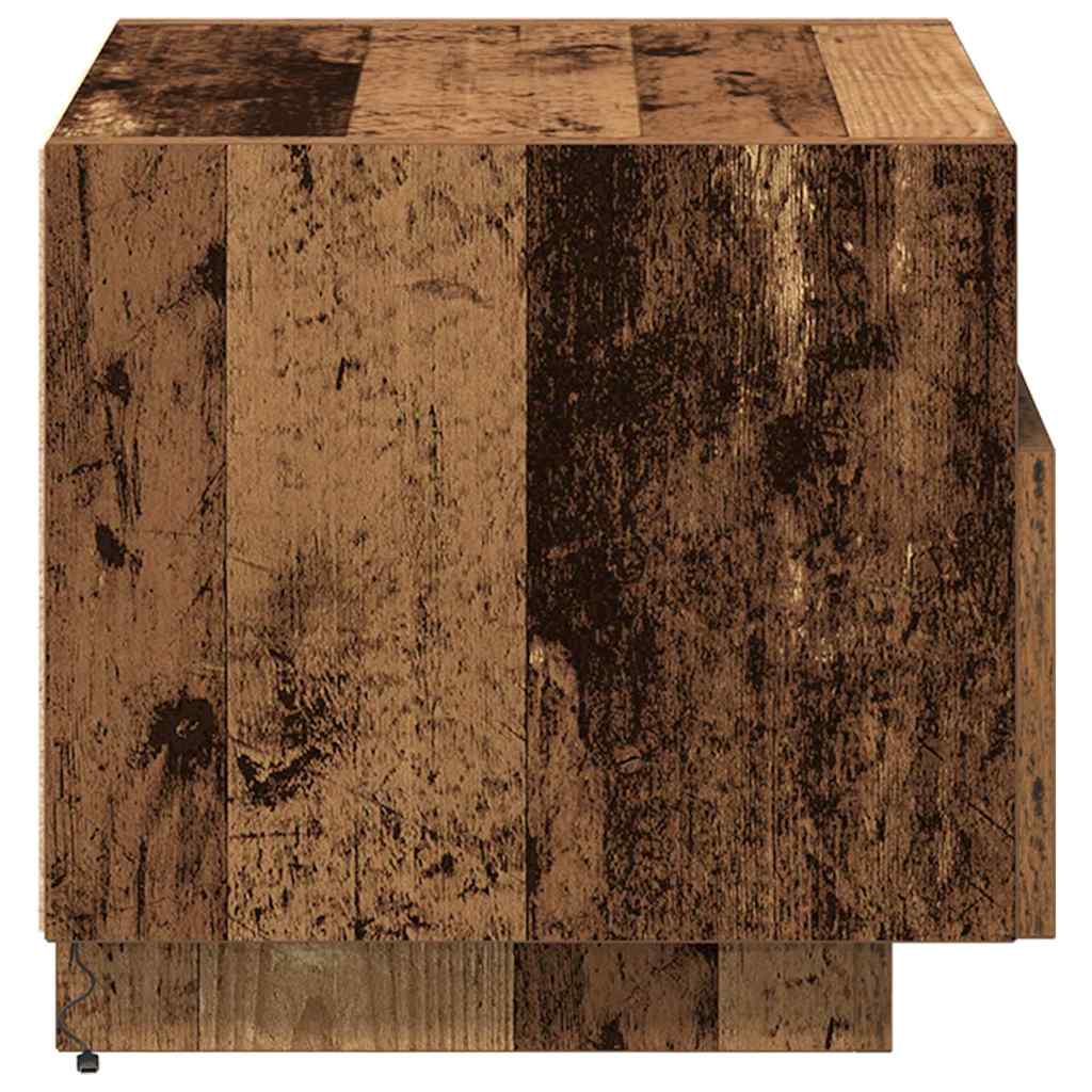 Bedside Cabinet 2 pcs Old wood 40 x 39 x 37 cm Engineered wood