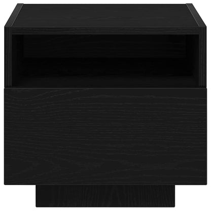 Bedside Cabinet 2 pcs Black oak 40 x 39 x 37 cm Engineered wood