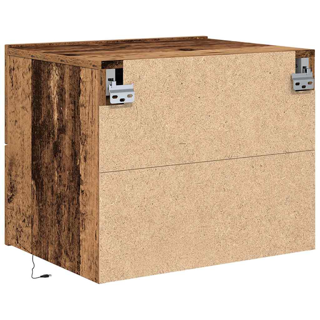 Wall-mounted Bedside Cabinet Old wood 50 x 39 x 41 cm