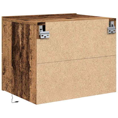 Wall-mounted Bedside Cabinet Old wood 50 x 39 x 41 cm