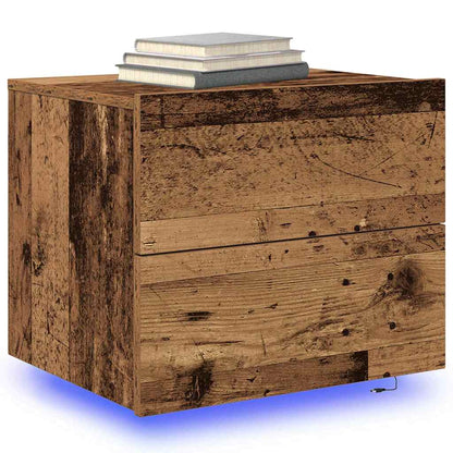 Wall-mounted Bedside Cabinet Old wood 50 x 39 x 41 cm