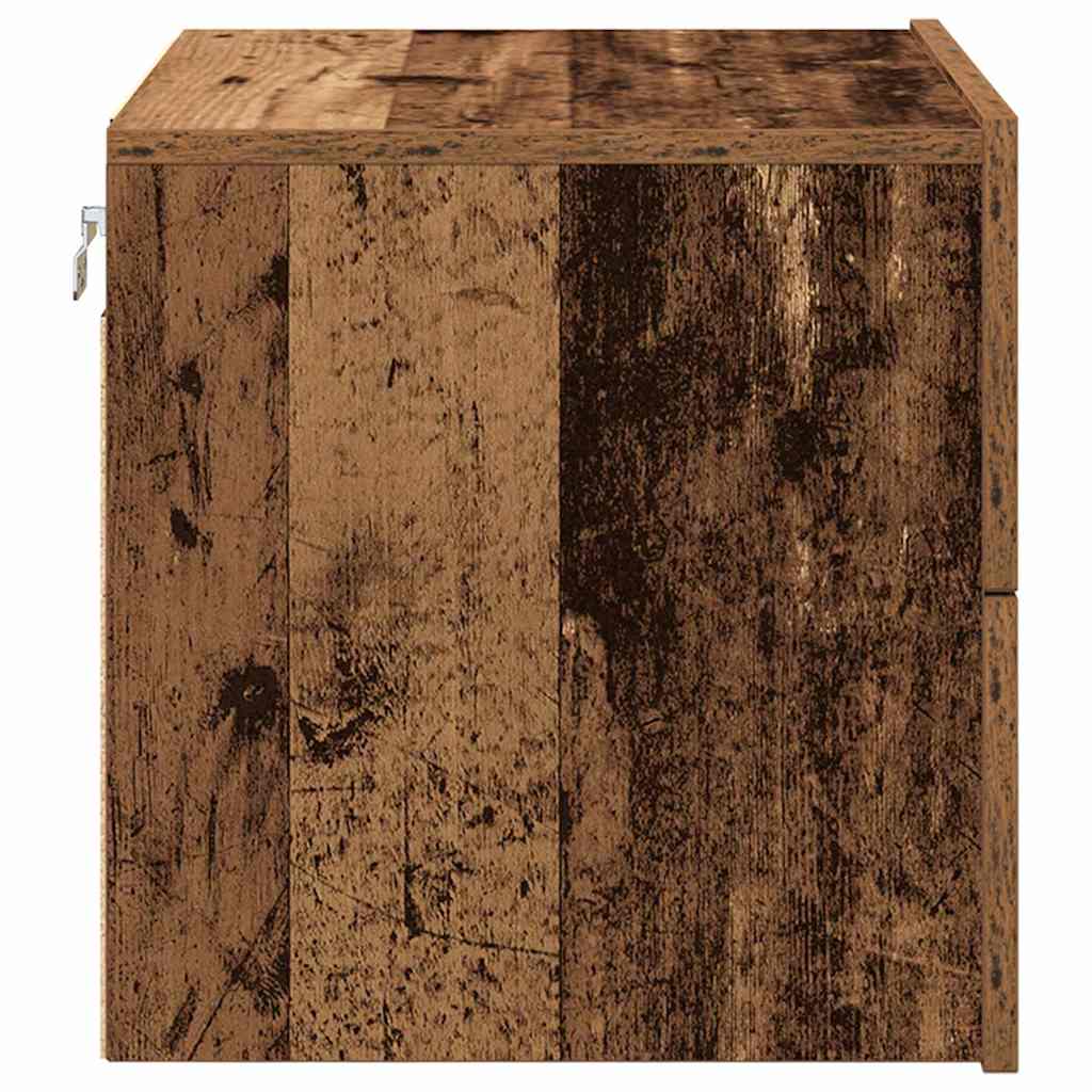 Wall-mounted Bedside Cabinet Old wood 50 x 39 x 41 cm