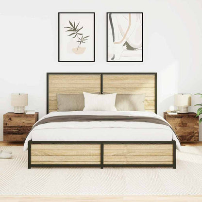 Wall-mounted Bedside Cabinet 2 pcs Old wood 50 x 39 x 41 cm