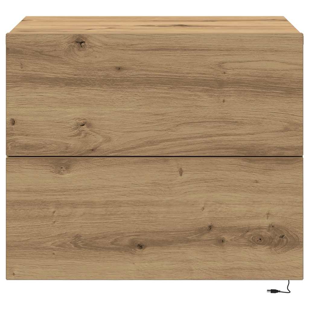 Wall-mounted Bedside Cabinet Artisan oak 50 x 39 x 41 cm
