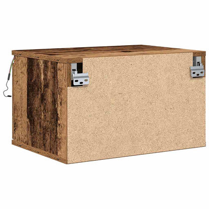 Wall-mounted Bedside Cabinet 2 pcs Old wood 50 x 36 x 30 cm