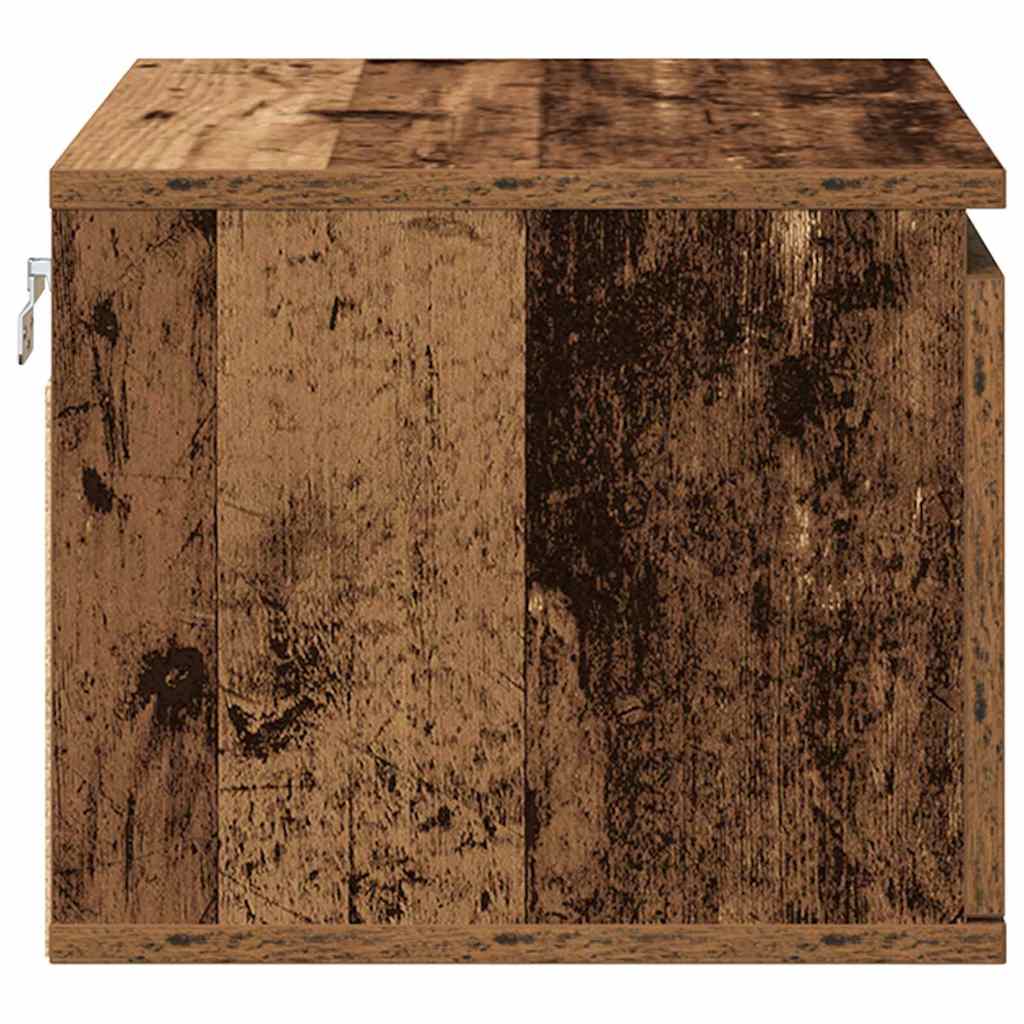 Wall-mounted Bedside Cabinet 2 pcs Old wood 50 x 36 x 30 cm