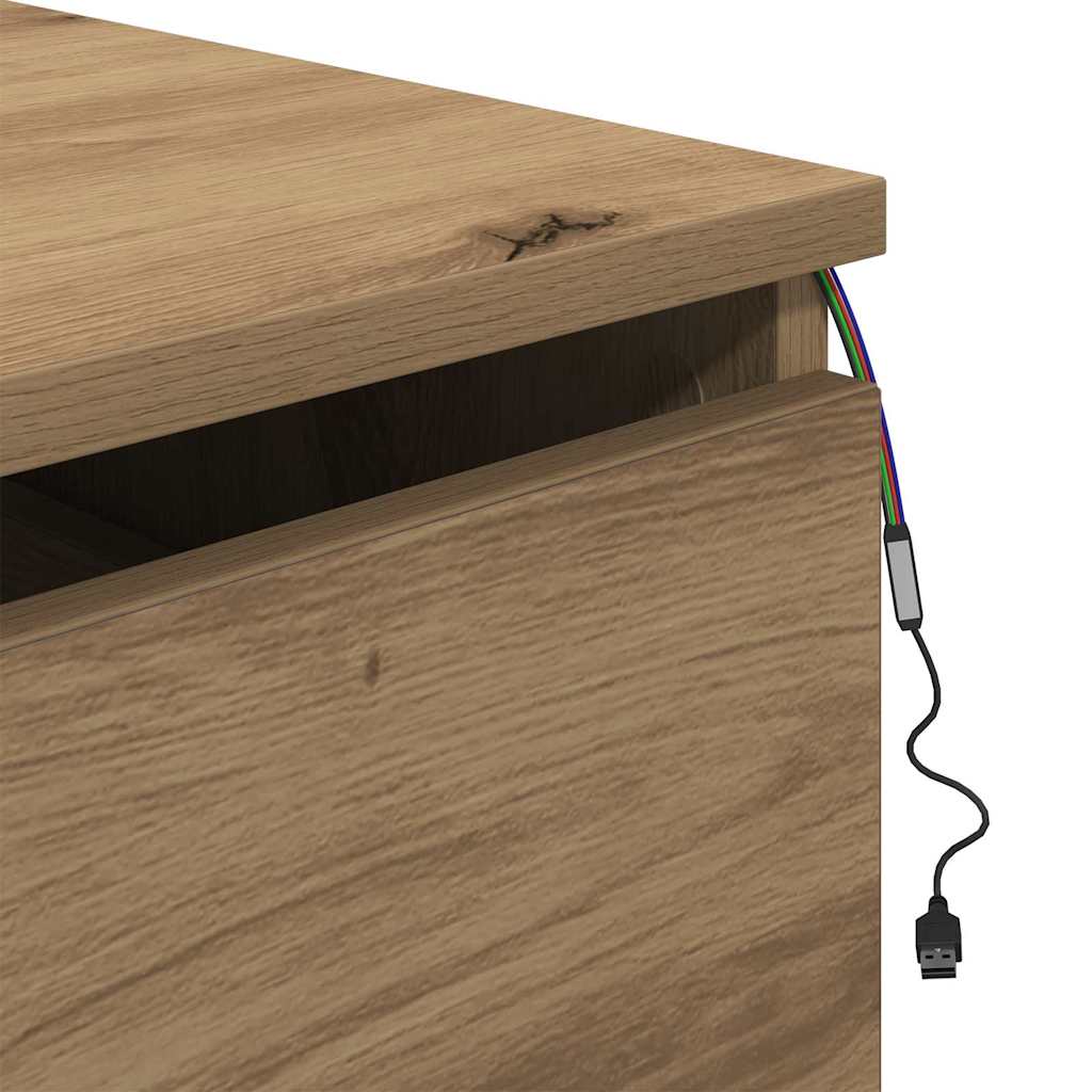 Wall-mounted Bedside Cabinet Artisan oak 50 x 36 x 30 cm
