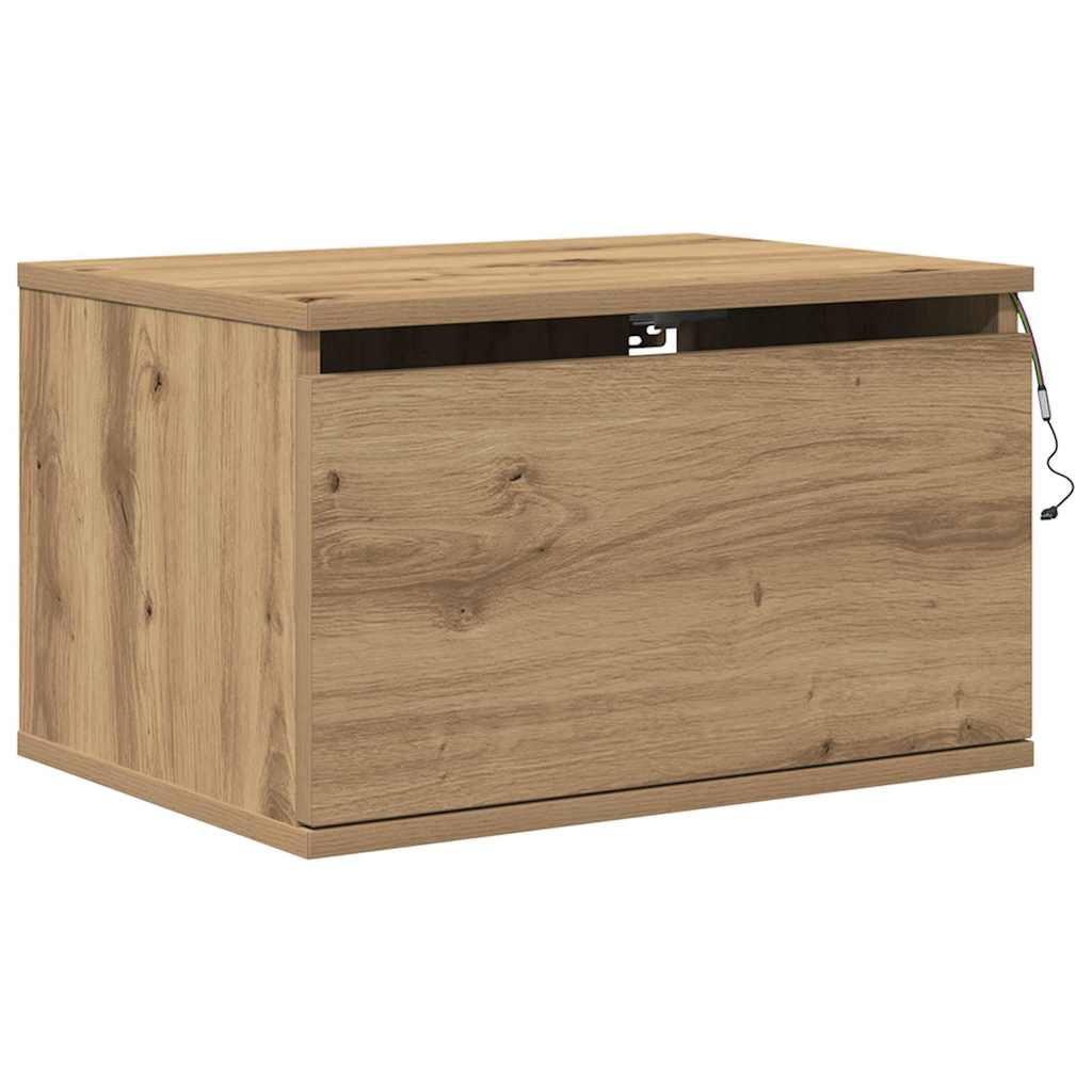 Wall-mounted Bedside Cabinet Artisan oak 50 x 36 x 30 cm
