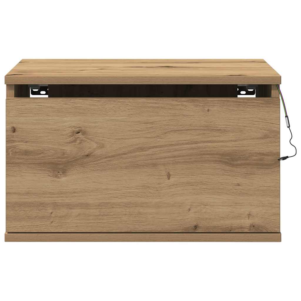 Wall-mounted Bedside Cabinet 2 pcs Artisan oak 50 x 36 x 30 cm