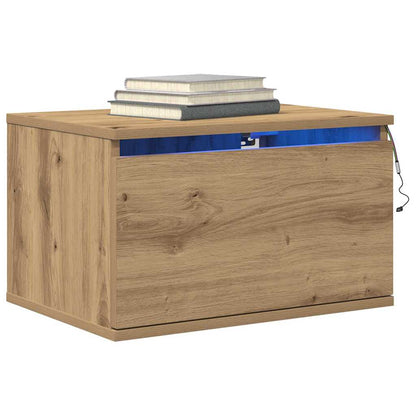Wall-mounted Bedside Cabinet 2 pcs Artisan oak 50 x 36 x 30 cm