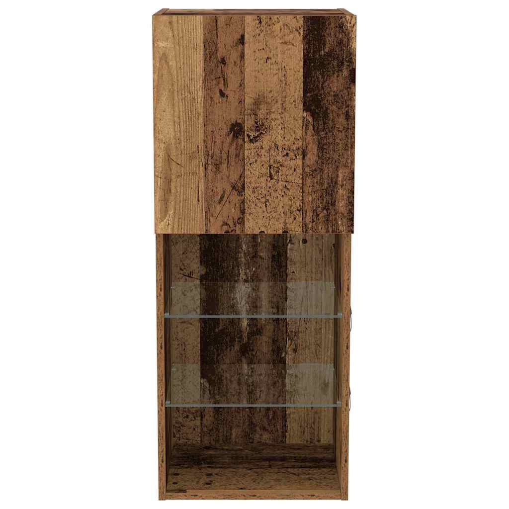 TV Cabinet Set Old Wood 40.5 x 30 x 102 cm Engineered Wood